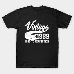 Vintage 1989 Aged To Perfection T-Shirt